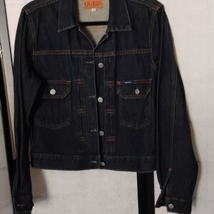 Guess- Dark Denim Jacket, Size M.              Never been worn - Very stylish